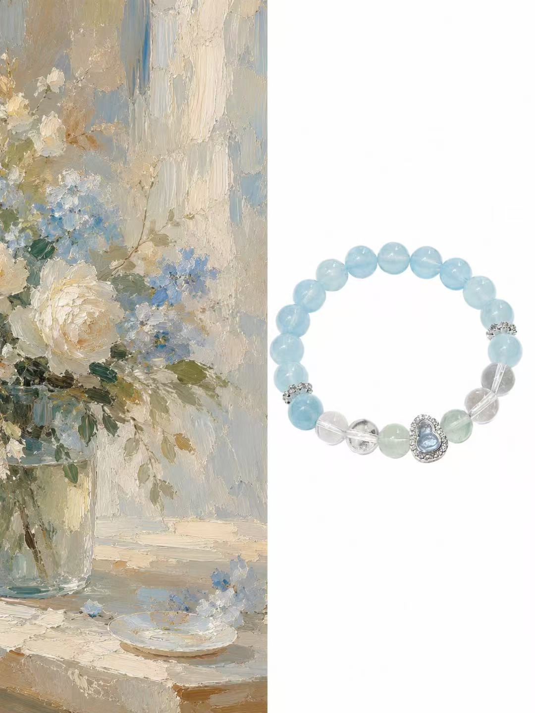 Morning Dew Aquamarine Bracelet