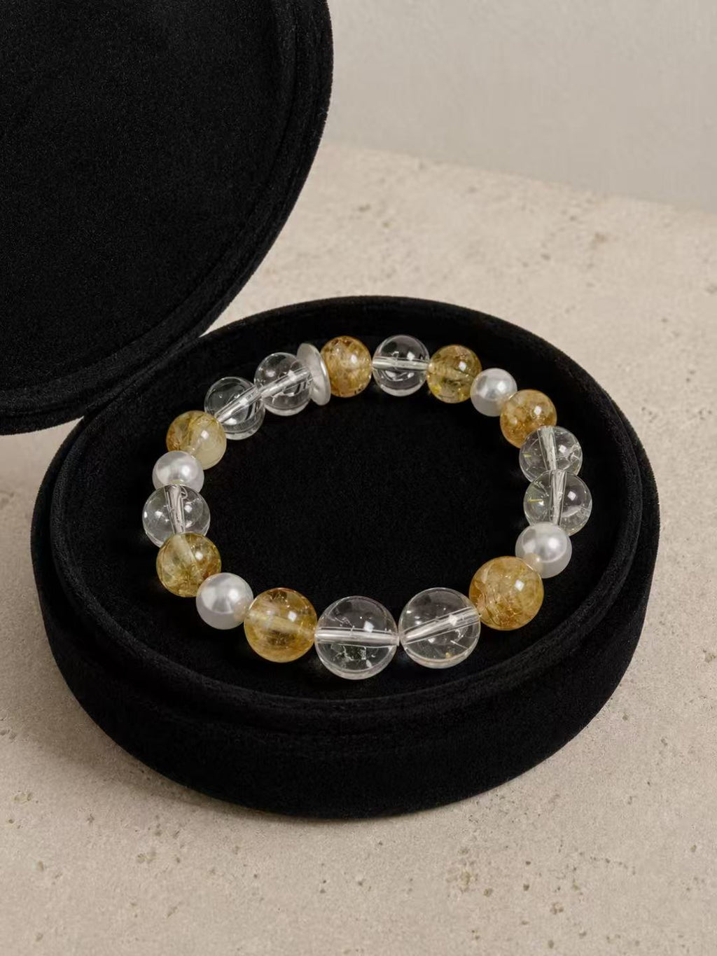 Golden Resolve Crystal Bracelet