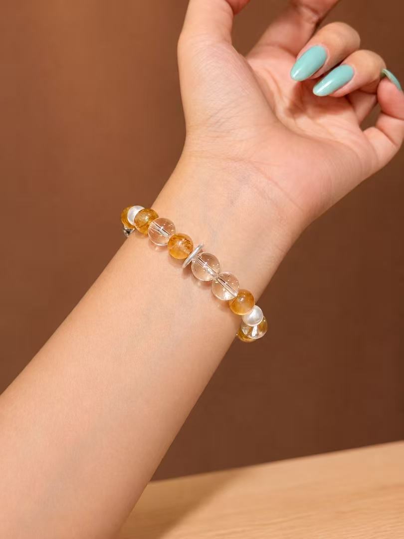 Golden Resolve Crystal Bracelet