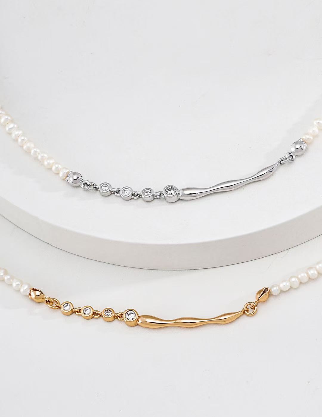 Open Horizon Cubic Zirconia Necklace