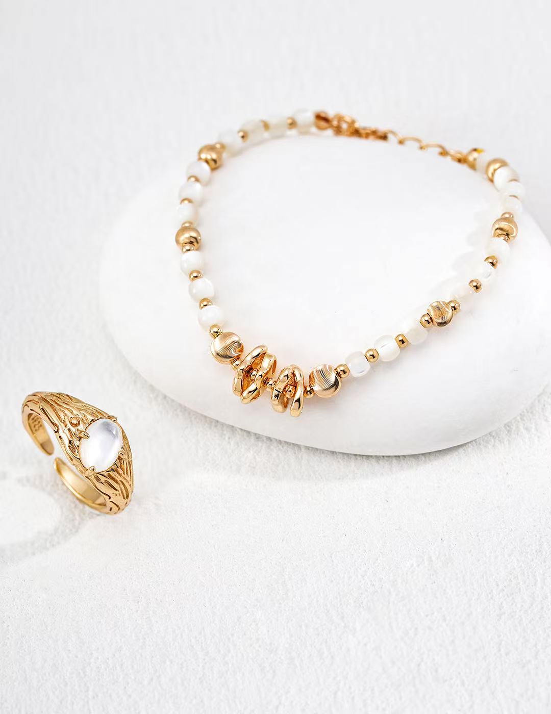 Held Together Mother-of-Pearl Bracelet