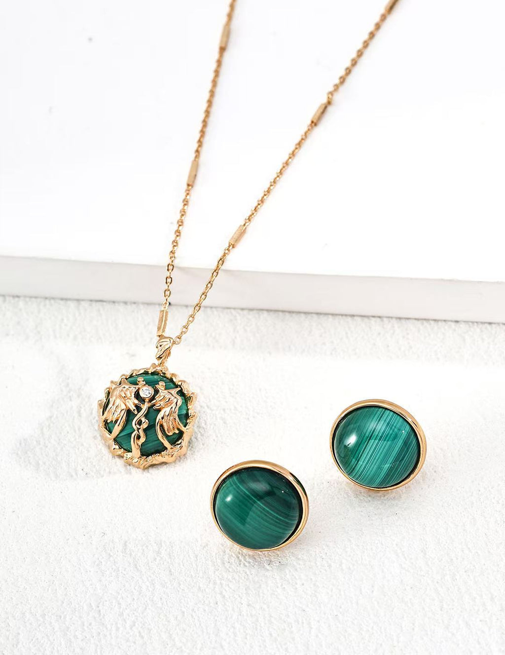 Wings of Victory Malachite Necklace
