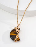 Woven Light Tiger Eye Necklace